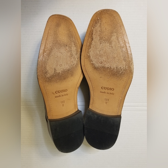 Paul Fredrick Mens Italian Leather Woven Oxford/Derby - Picture 8 of 8